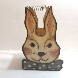 Debbie Bryan Folk Art Easter Bunny Basket Decor NWT